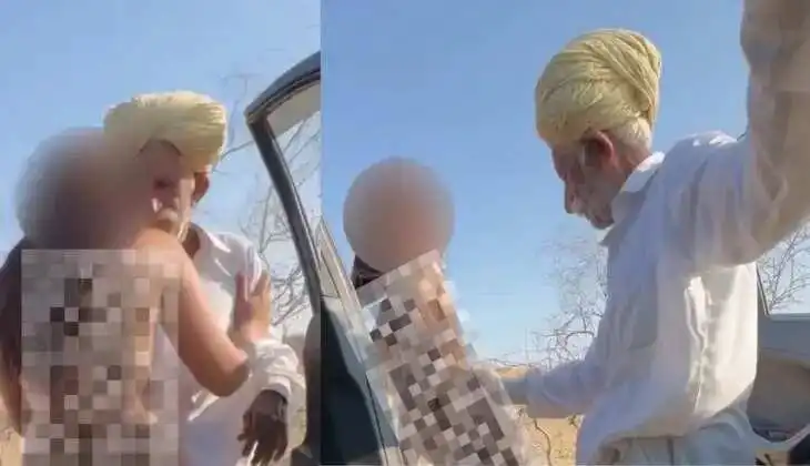 smriti jain jaisalmer instagram id, jaisalmer bab smriti jain viral video car full, oldman 70years Jaisalmer Car viral video link download